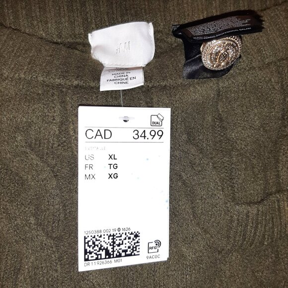 H&M green khaki skirt - Picture 3 of 4